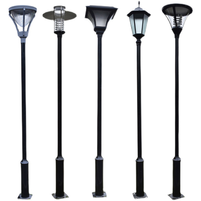 Halaman Pagar Taman Hias Tiang Lampu Tenaga Surya 240x240x8MM 220-230V