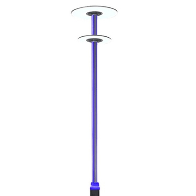 3m 4m Cast Aluminium Led Street Garden Pole Light Lingkaran Atas Dan Bawah IP65